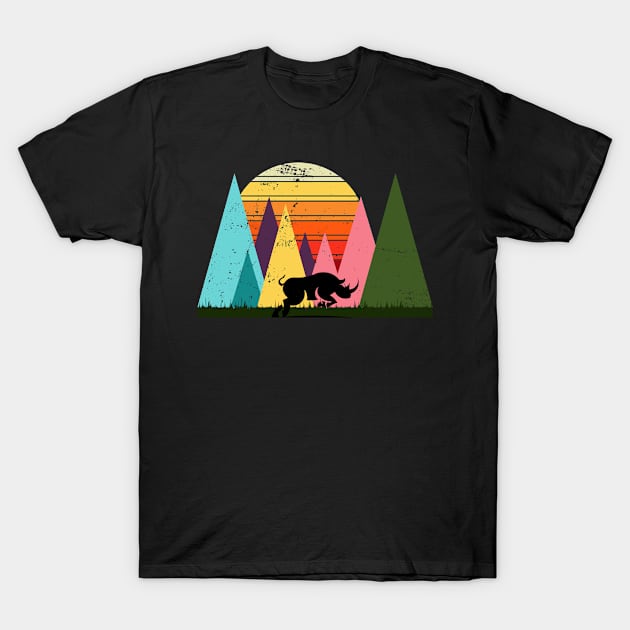 Africa Savanna Zoo Keeper Safari Gift Rhino T-Shirt by shirtsyoulike